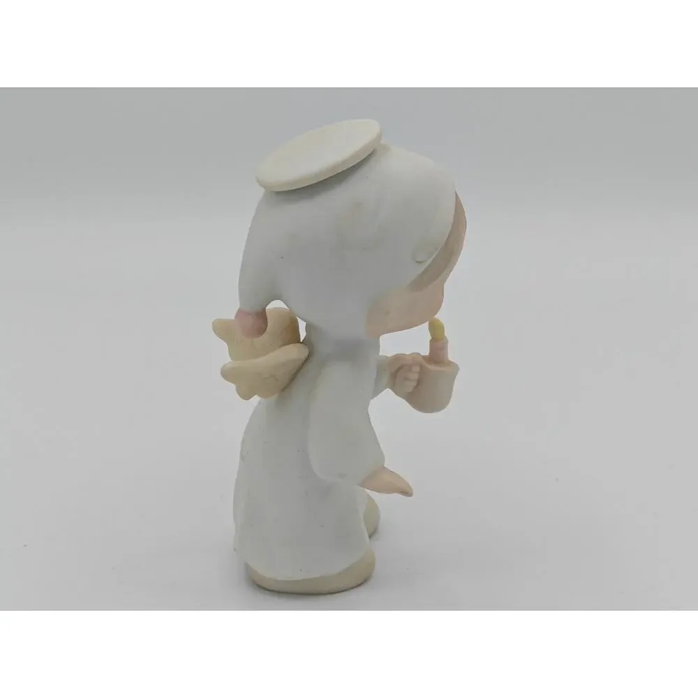 Precious Moments E2365 The First Noel‎ Boy Angel Enesco 1982 Porcelain Figurine